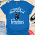 Easily distracted by frenchies - V13 - The Portrait T-Shirt